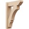 Ekena Millwork 6-in W x 18-in D x 26-in H Balboa Slat Rough Cedar Woodgrain TimberThane Outlooker, Primed Tan OUTUR060X18X26BOA24RCPR - alternate 1